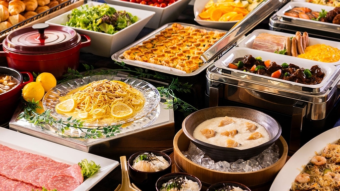 【青森の恵み　ディナービュッフェ】夕食は青森ならではの海産物と本格中華など約50種類の食べ放題プラン